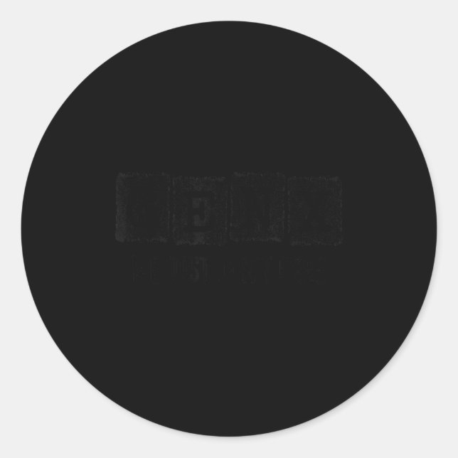 Generation X - Gen X Just Don't Care - Funny Gen X Runder Aufkleber (Vorderseite)