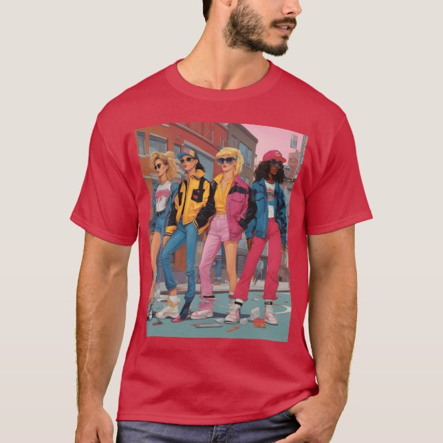 Generation X in the 1990s featuring iconic fashio  T-Shirt (Vorderseite)