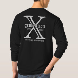 Generation X Jahr individuell anpassen T-Shirt