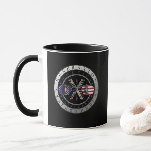 Generation X Kalifornien Tasse (Mit Donut)