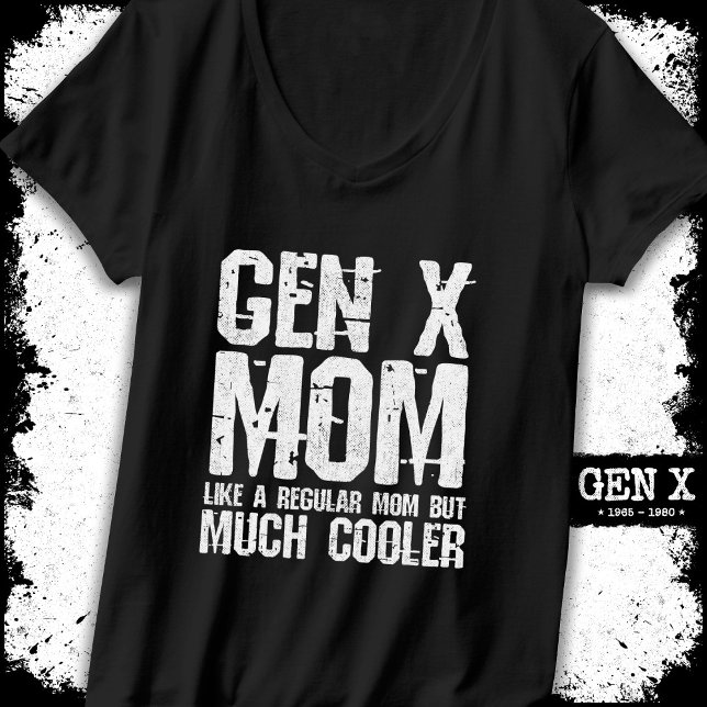 Generation X Mama Gen Xer Mama 60er 70er 80er Mama T-Shirt (Von Creator hochgeladen)