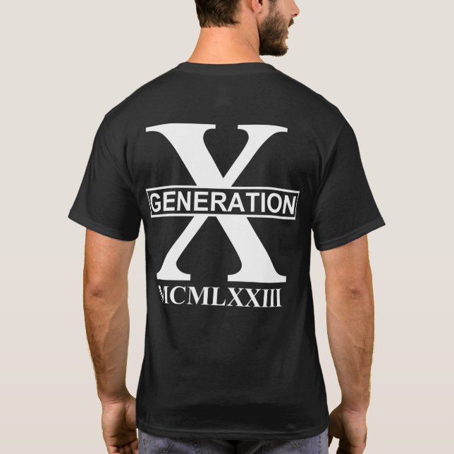 GENERATION X - MCMLXXIII (1973) T-Shirt (Rückseite)