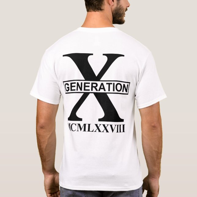 GENERATION X - MCMLXXVIII (1978) T-Shirt (Rückseite)