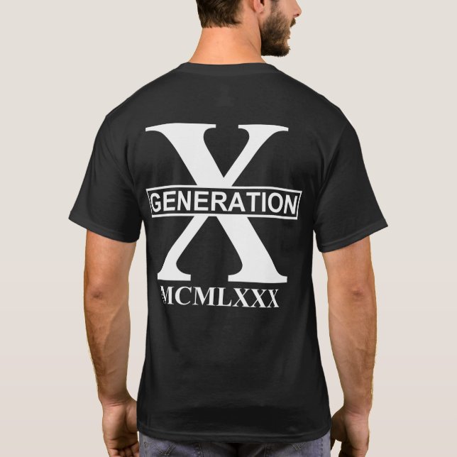 GENERATION X - MCMLXXX (1980) T-Shirt (Rückseite)