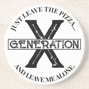 Generation X Pizza Untersetzer