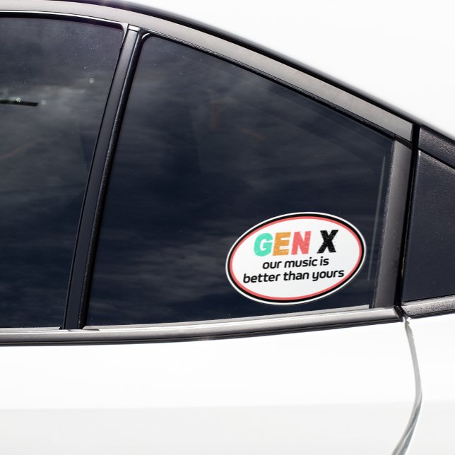 Generation X - Unsere Musik ist besser Aufkleber (Gen X - Our Music is so good, everyone keeps "borrowing" it. )