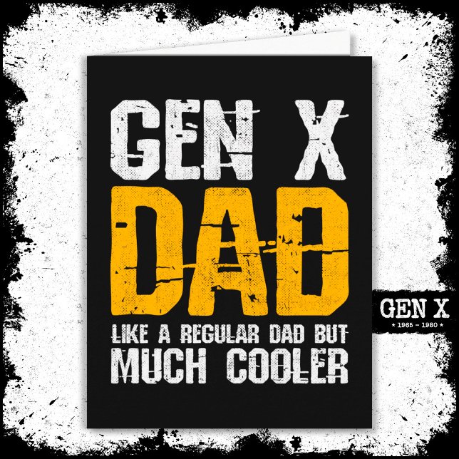 Generation X Vater Gen Xer Vater 60er 70er 80er Va Karte (Von Creator hochgeladen)