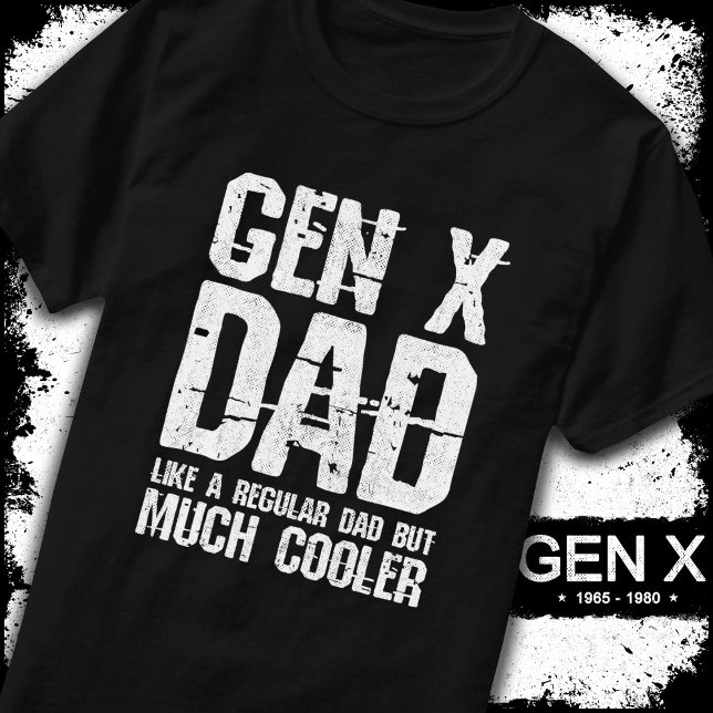 Generation X Vater Gen Xer Vater 60er 70er 80er Va T-Shirt (Von Creator hochgeladen)