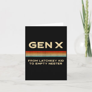 Generation X vom Latchkey-Kind zum leeren Nest Karte