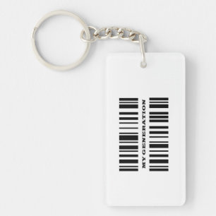 Generation Z BAR CODE Schlüsselkette Schlüsselanhänger