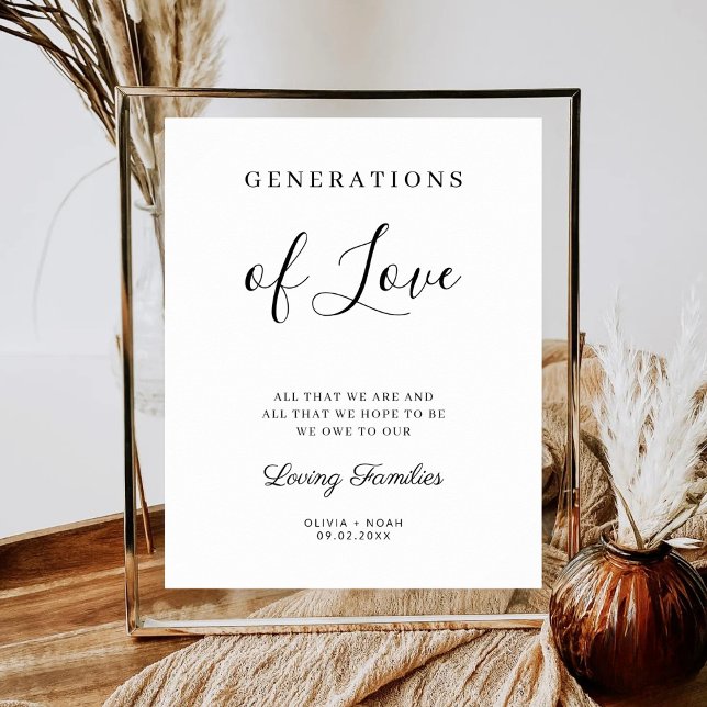 Generationen der Liebe Minimalistische moderne Hoc Poster (Von Creator hochgeladen)