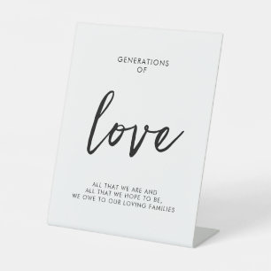 Generationen von Minimalistischen Hochzeitsskriege Sockelschild