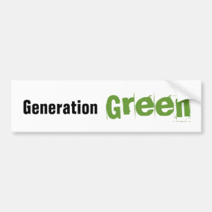 Generations-grüner Autoaufkleber