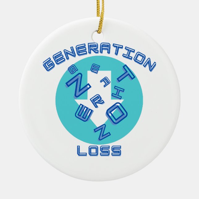 Generationsverlust Keramik Ornament (Vorne)