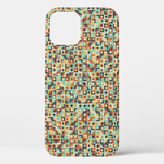 Generative abstrakt geometrische Musterberechnung Case-Mate iPhone Hülle (Rückseite)