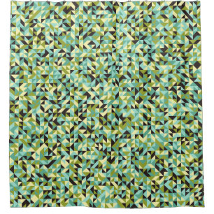 Generative abstrakt geometrische Musterberechnung Duschvorhang