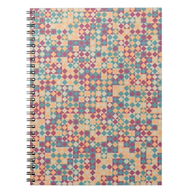 Generative abstrakt geometrische Musterberechnung Notizblock (Vorderseite)