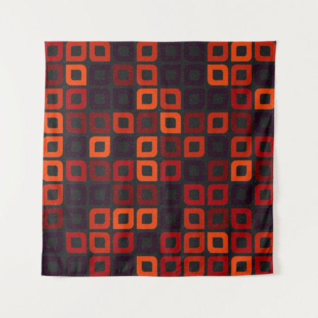 Generative abstrakt geometrische Musterberechnung Wandteppich (Vorderseite)