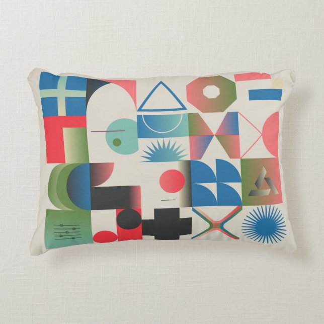 Generative Design-Grafik Dekokissen (Vorderseite)