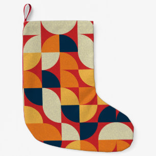 Generative Kunst: Bunte Quarterzirkel Kleiner Weihnachtsstrumpf