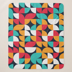 Generative Kunst: Farbiges Dreieck-Muster Sherpadecke