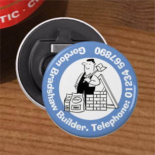 Genereller Builder mit Gebäude-Materialien. Flaschenöffner