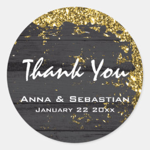 *~* Generic AP49 Wetterfertiger Wiid Aged Glitzer Runder Aufkleber