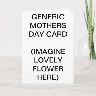 GENERIC MOTHERY DAY CARD KARTE