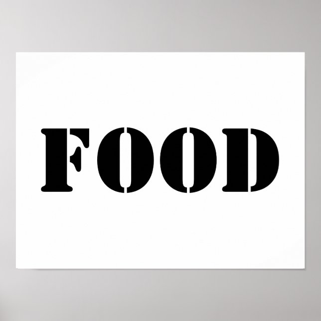 Generikale Lebensmittel und Getränke Humorales Par Poster (Vorne)