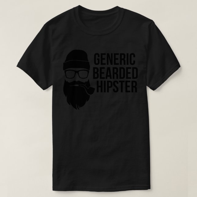 Generikaler Bartentochter Hipster Funny Beard Desi T-Shirt (Design vorne)