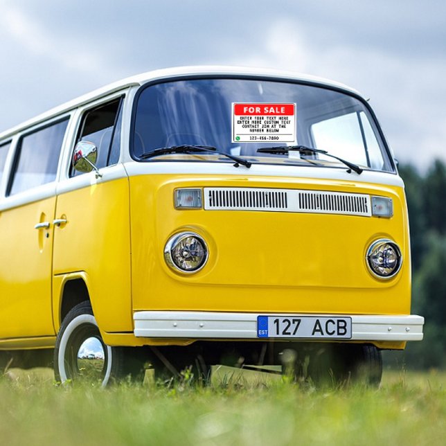 Generisch für den Verkauf von Zuhause Car Van Truc Fensteraufkleber (Von Creator hochgeladen)