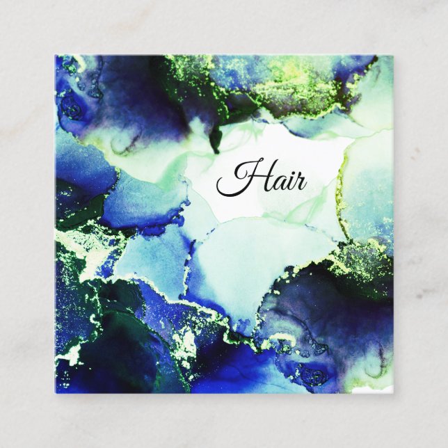 *~* generisch. Girly Nails Lashes Reiki Hair Quadratische Visitenkarte (Vorderseite)