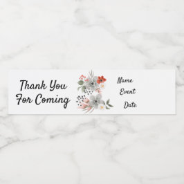 Generisch Personalisiert Wasserflaschenetikett