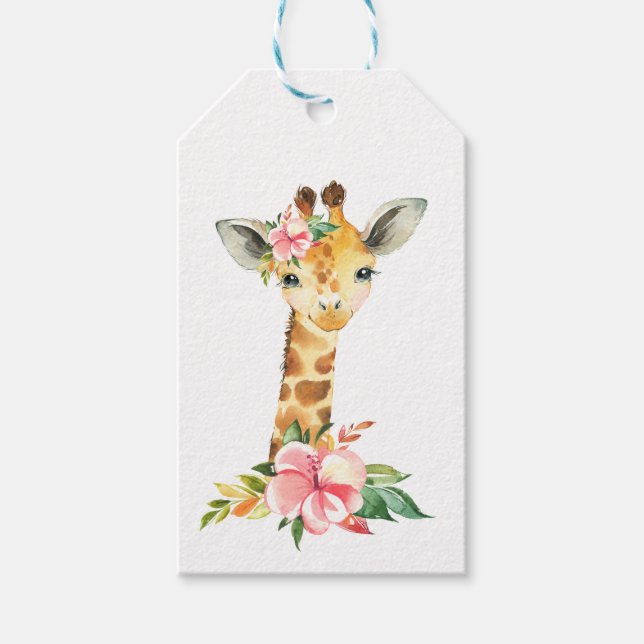 Generische Giraffe Geschenkanhänger (Vorderseite)