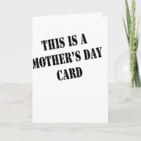 Generische Karte der Mutter Tages