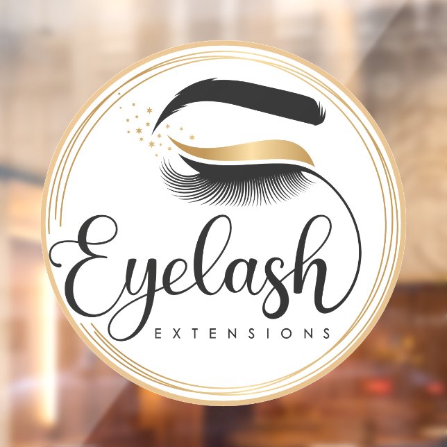 Generischer Eyelash Extensions Salon Wellness-Cent Fensteraufkleber (Blatt 2)