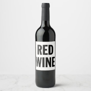 Generischer Rotwein-Aufkleber Weinetikett