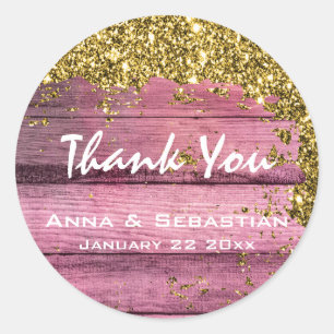 *~* Generischer wettergealterter Wald AP49 Glitzer Runder Aufkleber