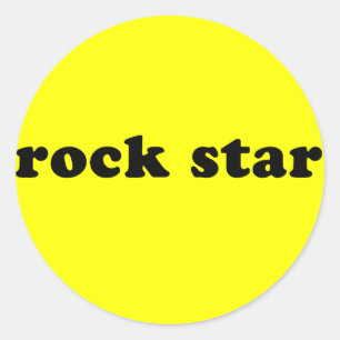 Generisches ROCK STAR T Shirt Runder Aufkleber