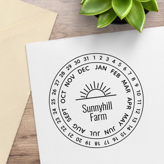 Generisches Sonnenaufgangsdatenträger Gummistempel (Von Creator hochgeladen)