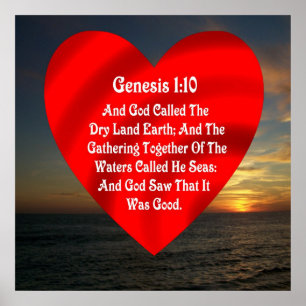 Genese 1 10 Meere — DRUCKEN NACH POSTER