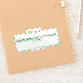 Genese 1:1 aufkleber