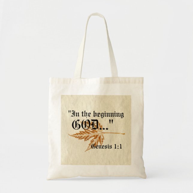 Genese 1:1 Bag Tragetasche (Vorne)