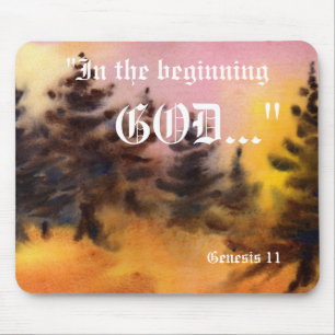 Genese 1:1 Mousepad