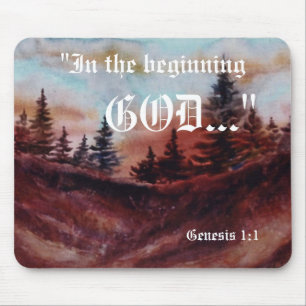 Genese 1:1 Mousepad
