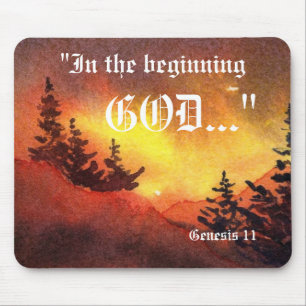 Genese 1:1 Mousepad