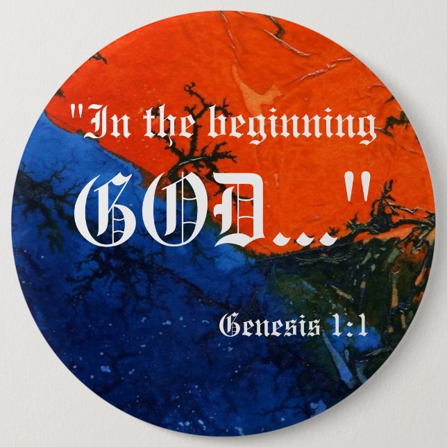 Genese 1:1 Schaltfläche Button (Vorderseite)