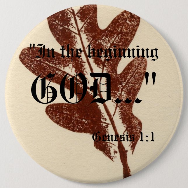 Genese 1:1 Schaltfläche Button (Vorderseite)