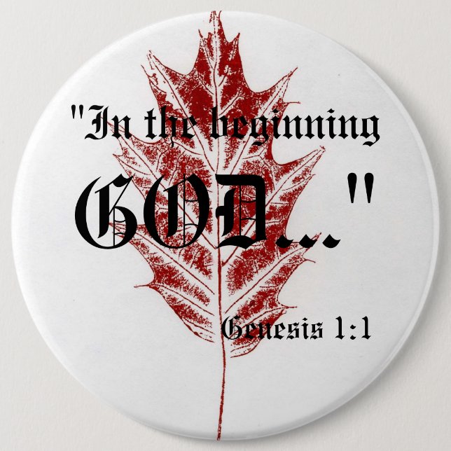 Genese 1:1 Schaltfläche Button (Vorderseite)