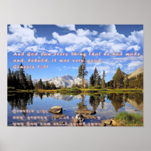 Genese 1:31 poster
